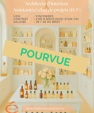 Architecte d’intérieur assistant(e) chef de projets retail (H/F)