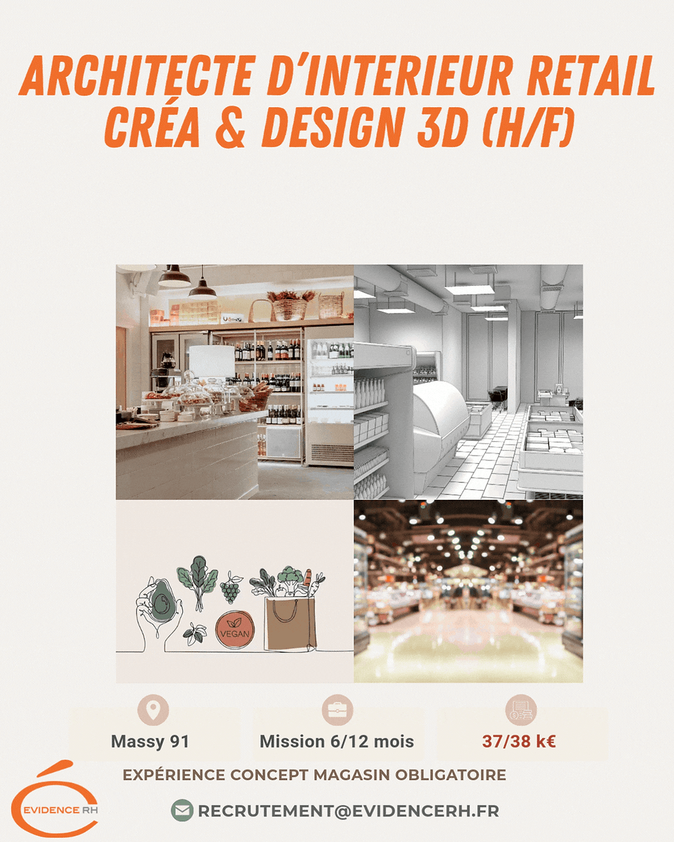 Architecte d’intérieur retail concevant des concepts de magasins en 3D – architecture commerciale et design d’espace