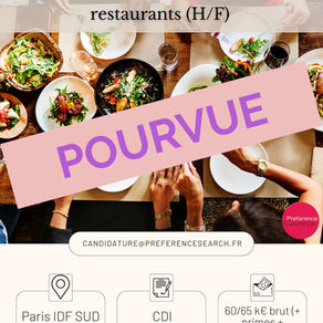 Responsable architecture & Concept restaurants (H/F) 