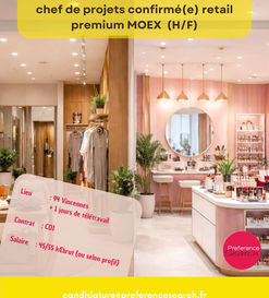 Architecte chef de projets retail premium MOEX en CDI à Vincennes – suivi de chantier boutiques haut de gamme