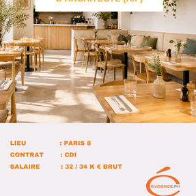 Offre emploi Dessinateur Collaborateur architecte restauration Paris