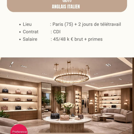 Architecte d’intérieur chef de projets Lighting BE à Paris – conception éclairage architectural luxe