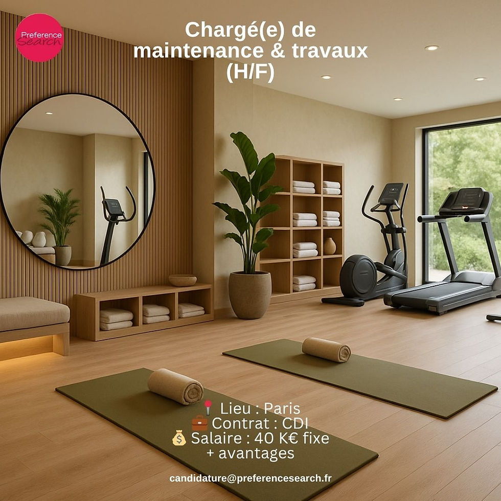 Chargé(e) de maintenance et travaux en CDI à Paris – Offre d’emploi dans le secteur retail pour un groupe national, gestion de la maintenance et des rénovations des espaces commerciaux.