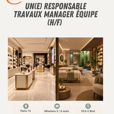 Un(e) responsable travaux manager équipe (H/F) 