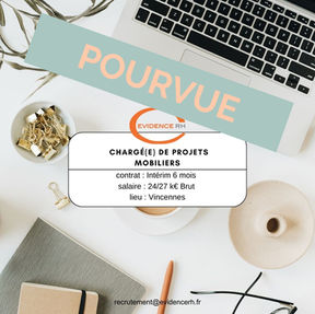 Chargé(e) de projets mobiliers (H/F)