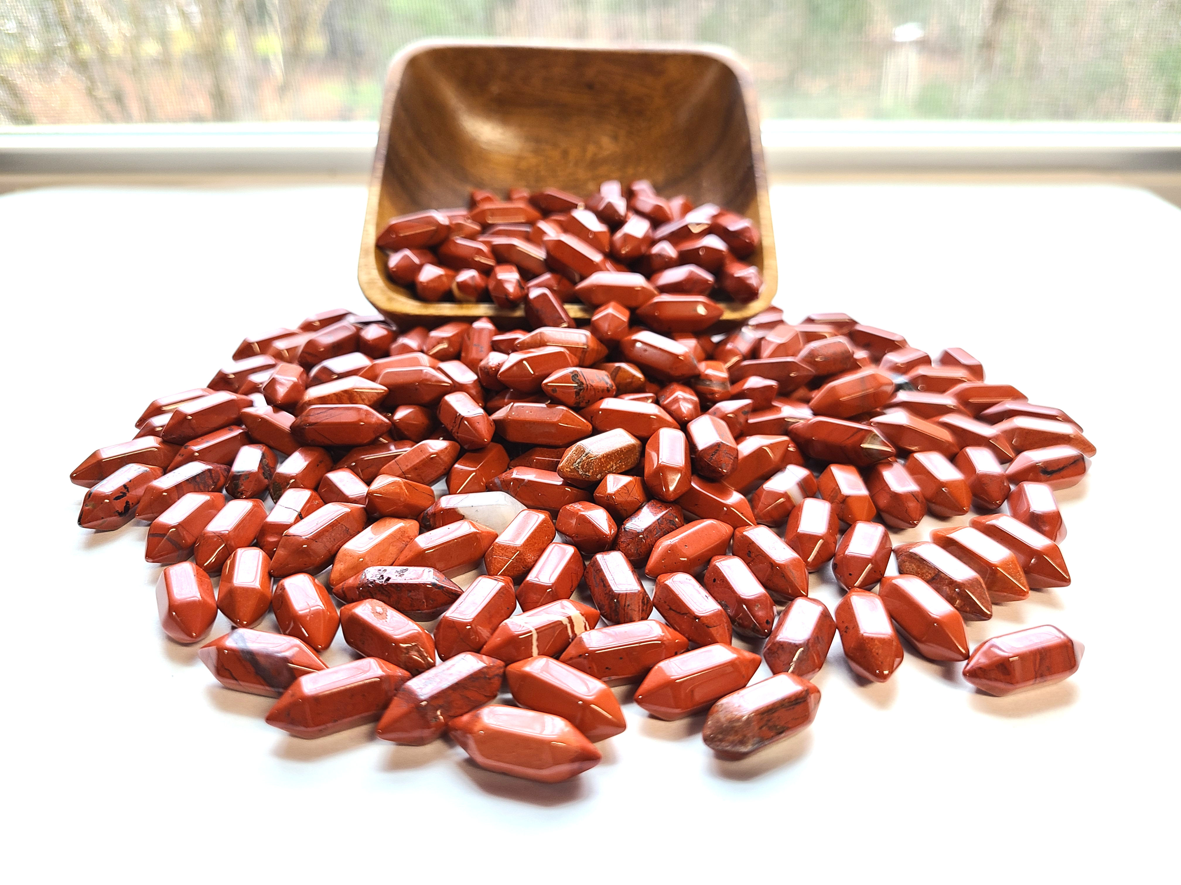 Red Jasper Grid Crystals