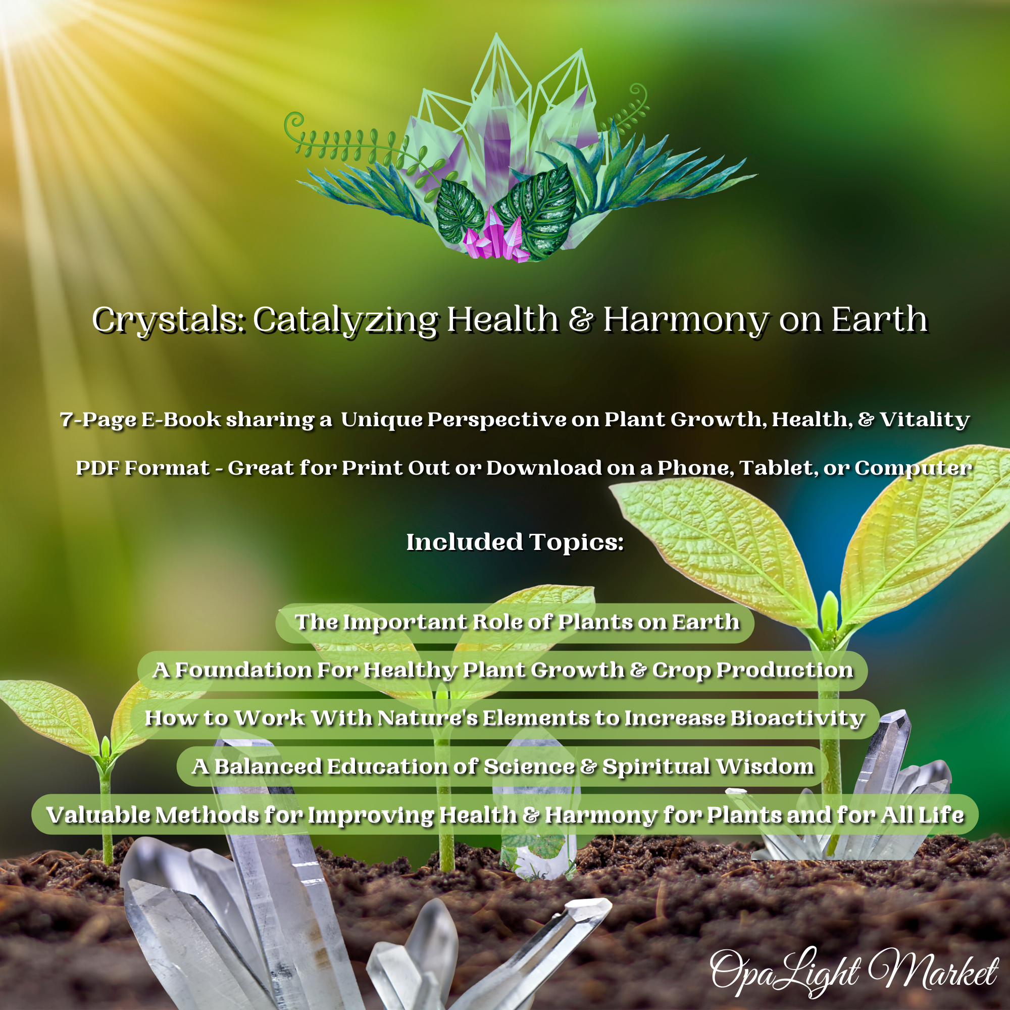 Crystals: Catalyzing Health & Harmony on Earth