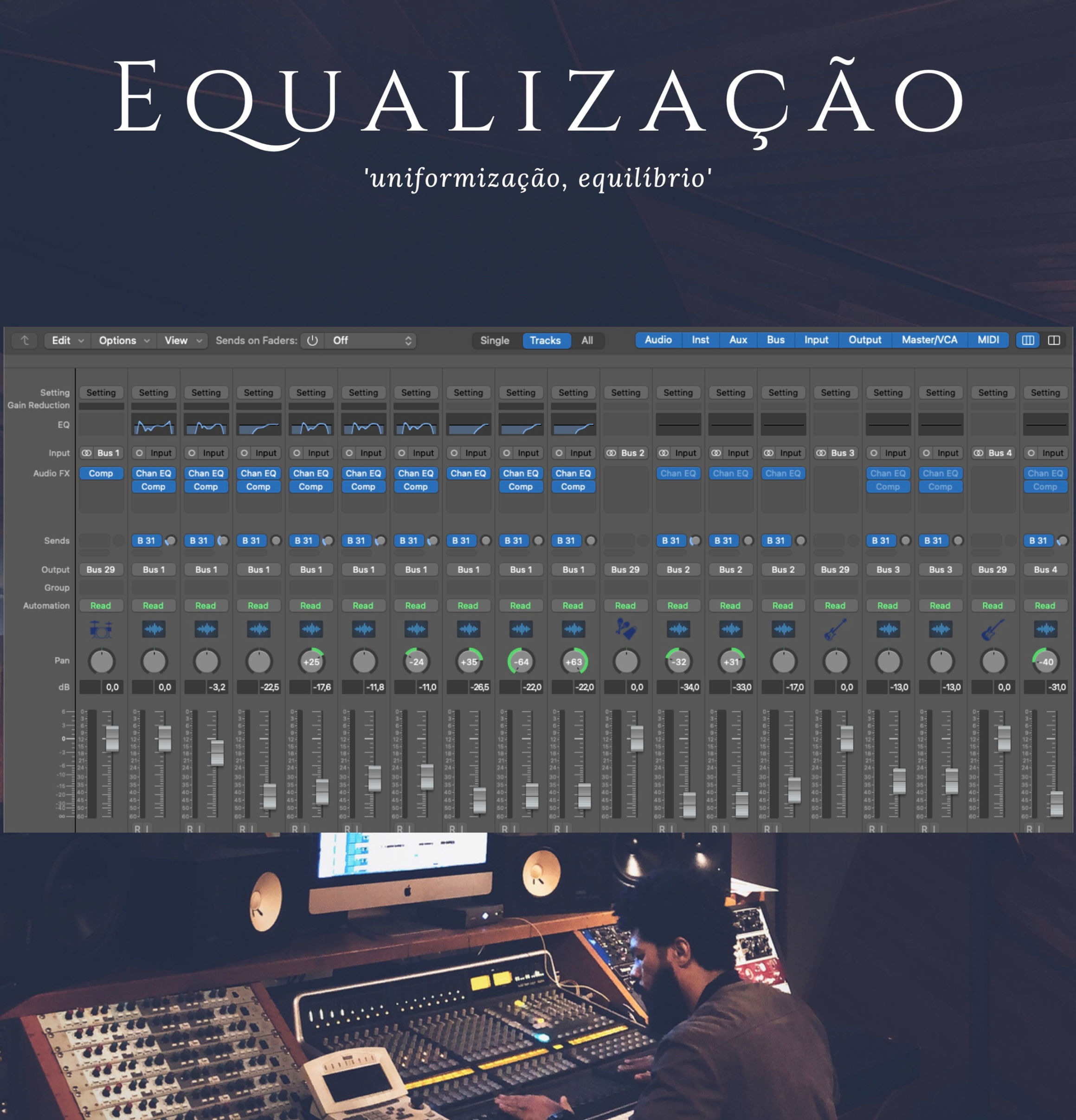 Combo2 - Sessão Mixada Logic Pro + Ebook EQ