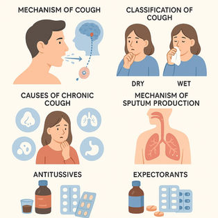 Antitussives, expectorants, and respiratory disorders relief drugs