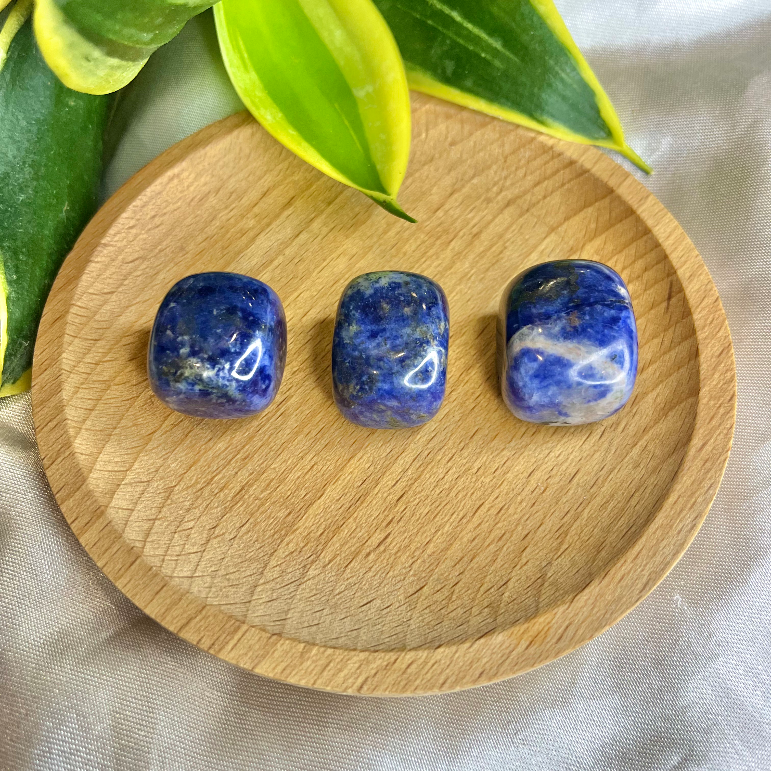 Natural Crystal Sodalite Tumbles