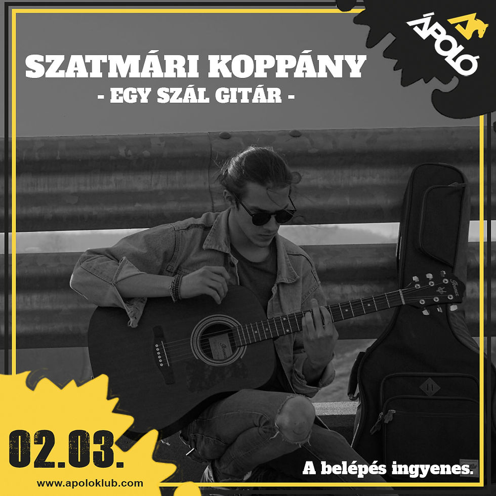 Szatmári Koppány - egy szál gitár / Kecskemét // Ápoló Klub