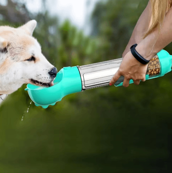 Miniatura: 3-in-1 Portable Dog Water Bottle and Food Dispenser
