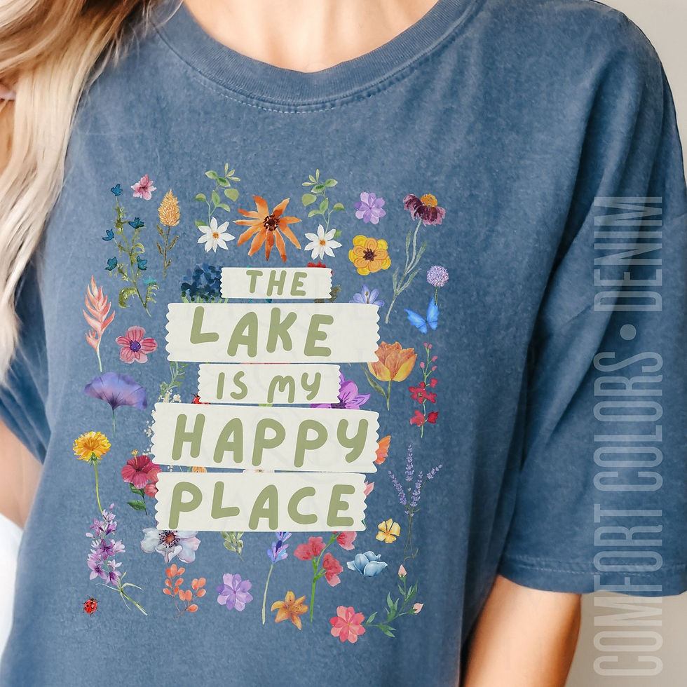 Thumbnail: The Lake is My Happy Place Comfort Colors T-Shirt