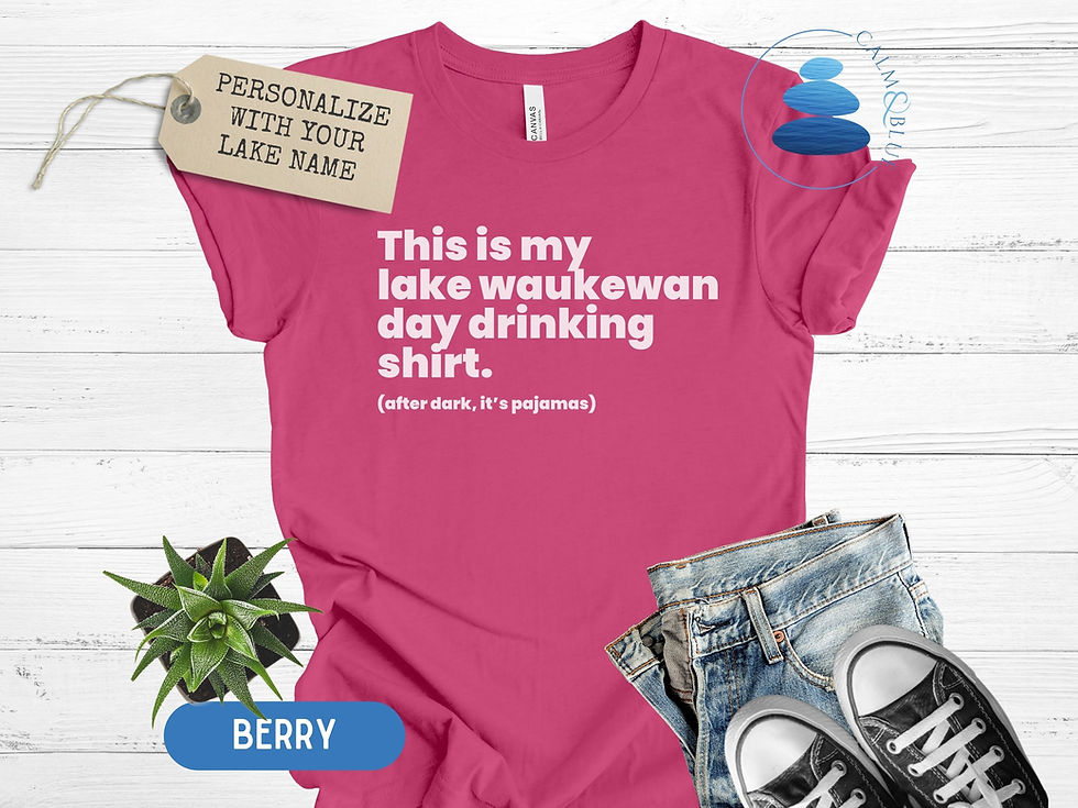 Thumbnail: This Is My Lake Day Drinking Shirt | Personalized