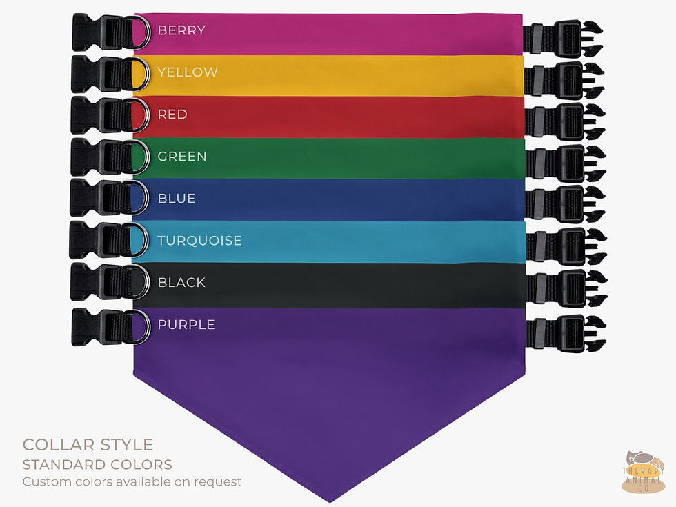 Thumbnail: Therapy Dog Team Spirit Bandana | Personalized | Tie or Clip On