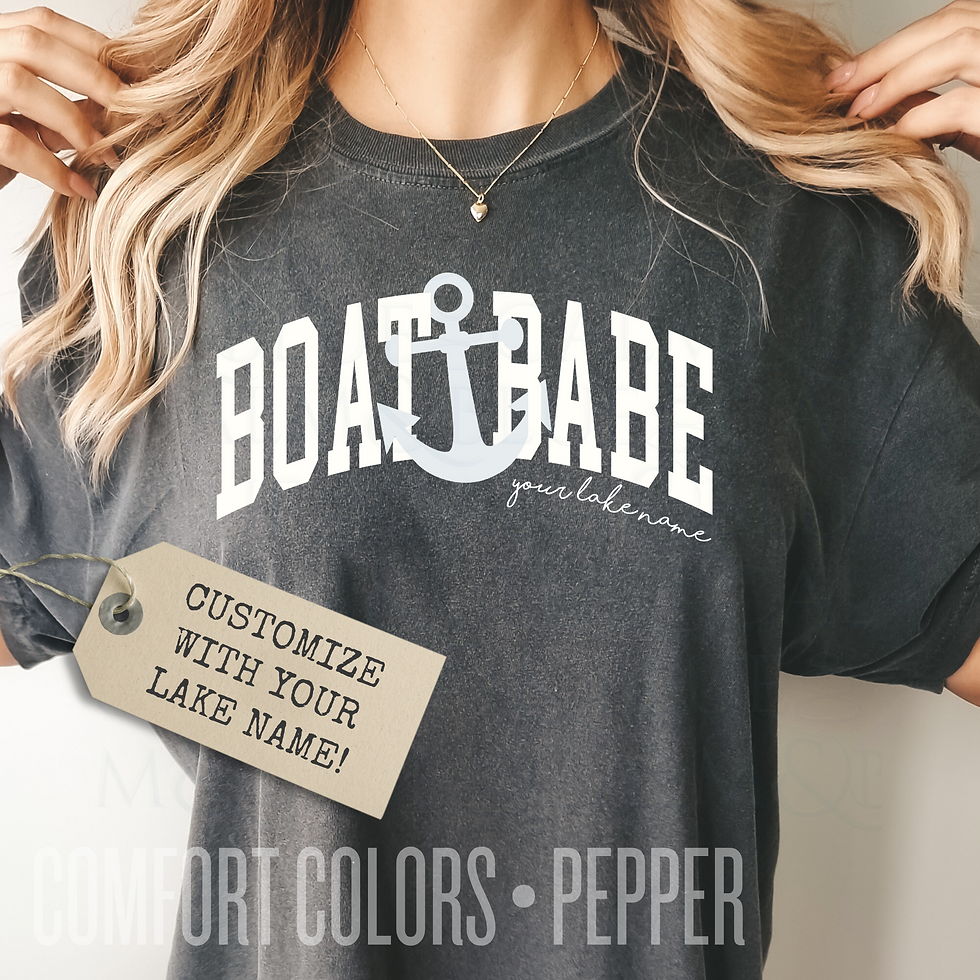 Thumbnail: Boat Babe Custom Comfort Colors T-Shirt