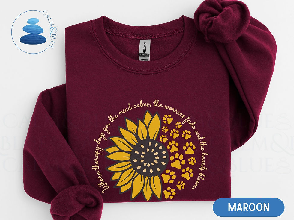 Thumbnail: Therapy Dog Sweatshirt | Sunflower