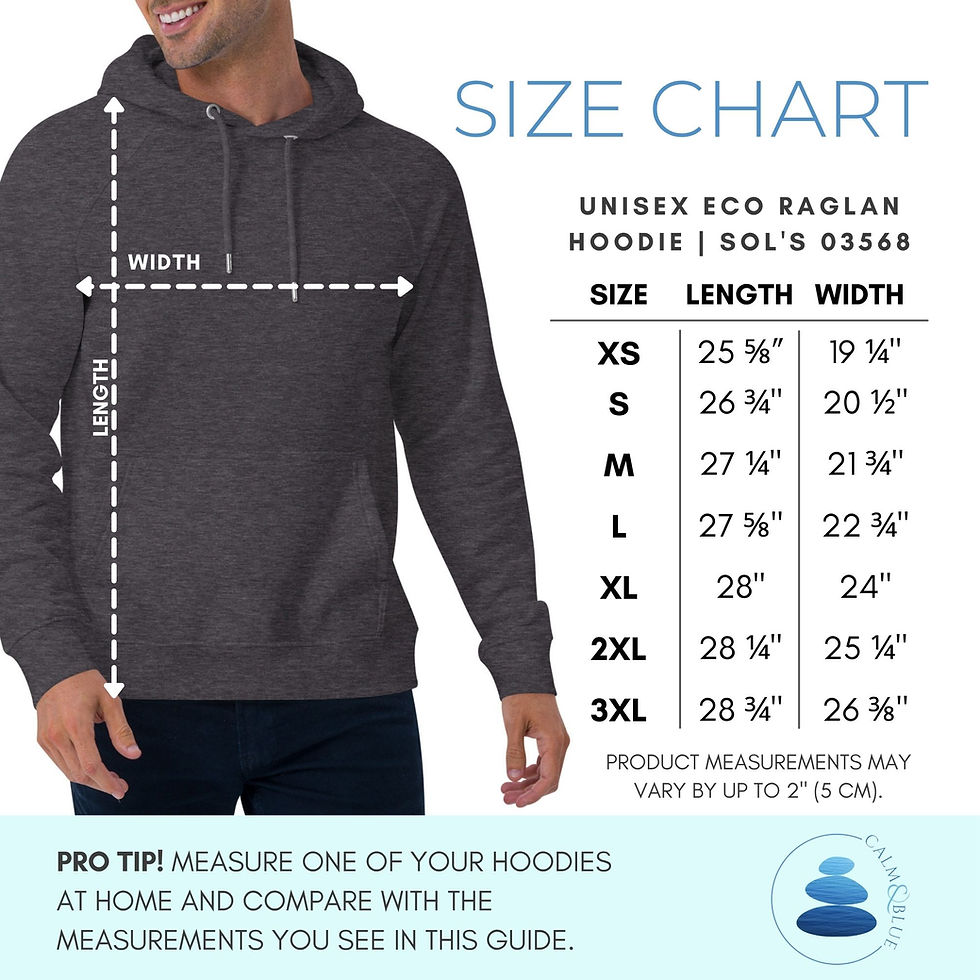 Thumbnail: SOL'S Eco Hooded Sweatshirt | Any Calm & Blue Design