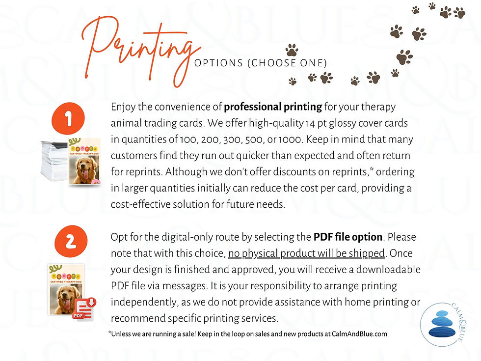 Thumbnail: Therapy Dog Trading Cards | "The Color Pops"