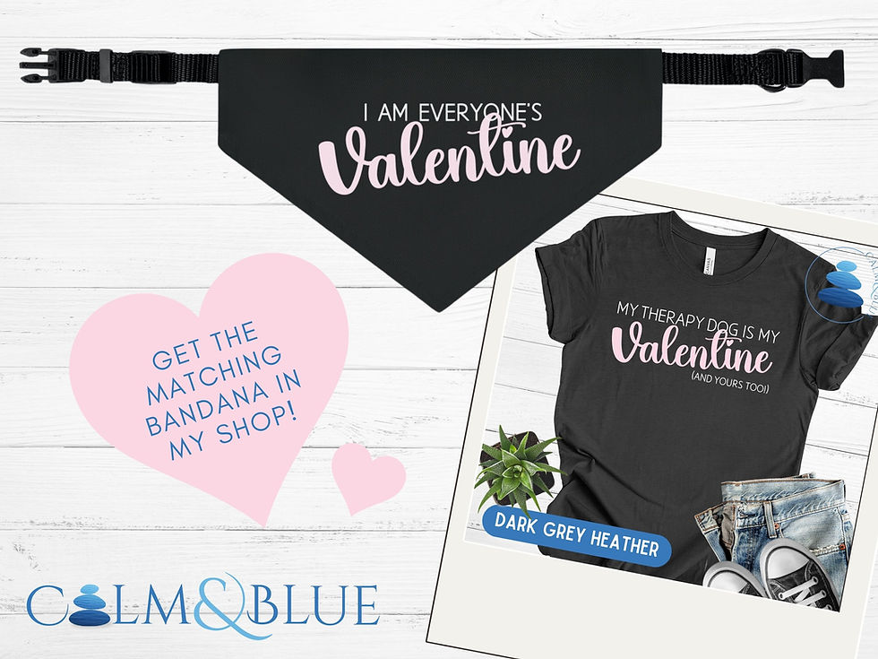 Thumbnail: Everyone's Valentine Therapy Dog T-Shirt