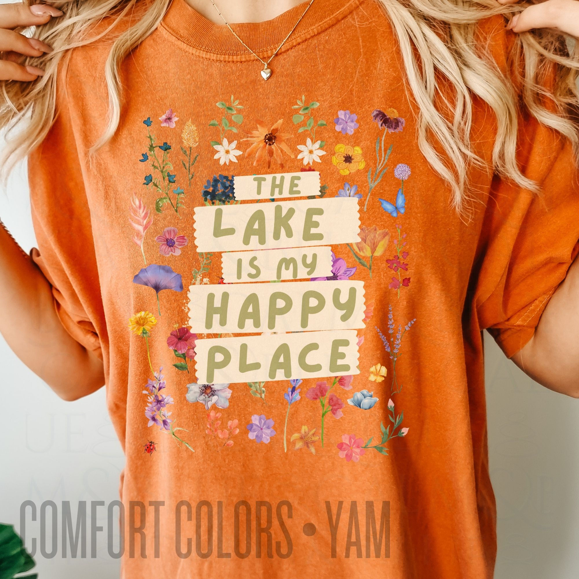 The Lake is My Happy Place Comfort Colors T-Shirt