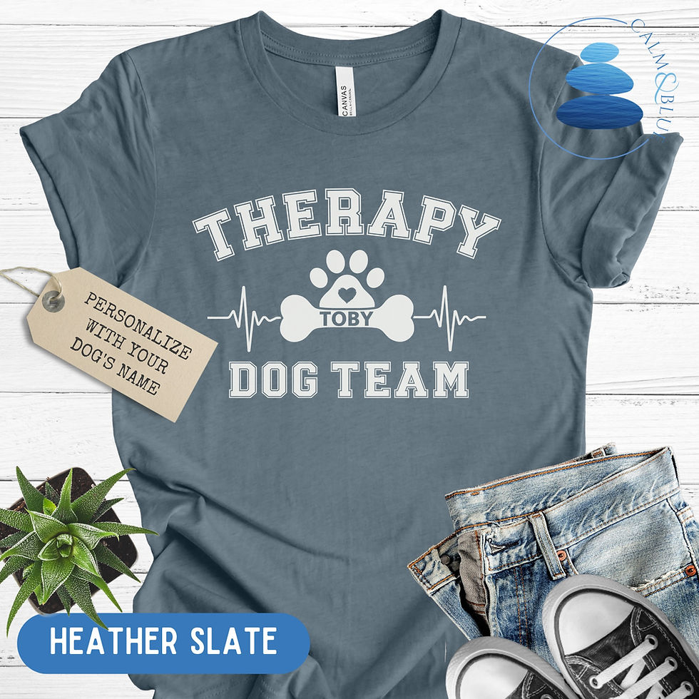 Thumbnail: Therapy Dog Team Sporty Custom T-shirt