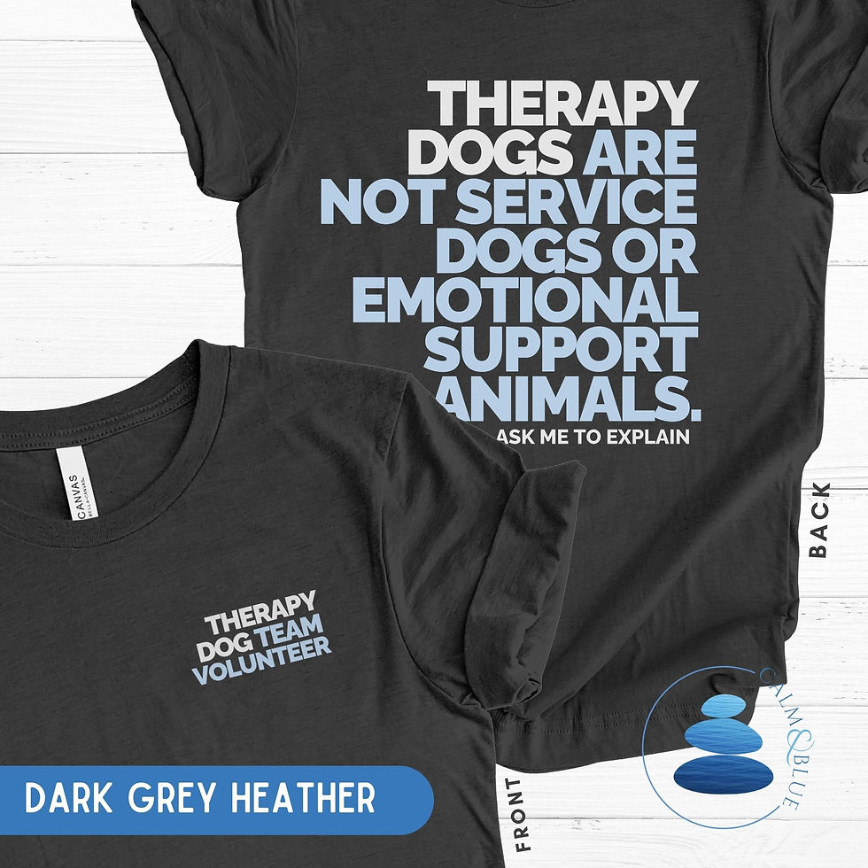 Thumbnail: Therapy Dog Team Volunteer Shirt | Not a Service Dog