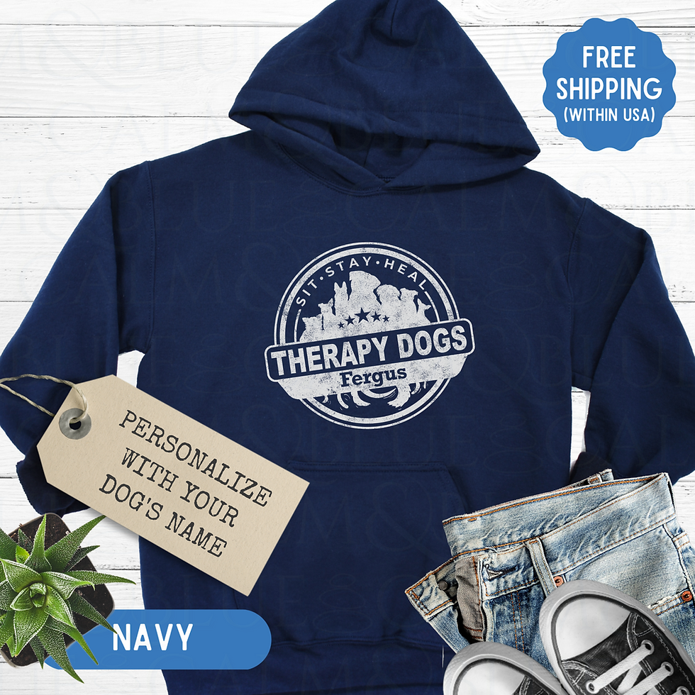 Thumbnail: Therapy Dog Sit Stay Heal Hoodie