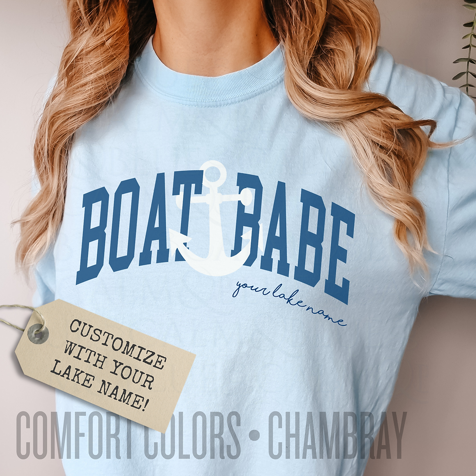 Thumbnail: Boat Babe Custom Comfort Colors T-Shirt