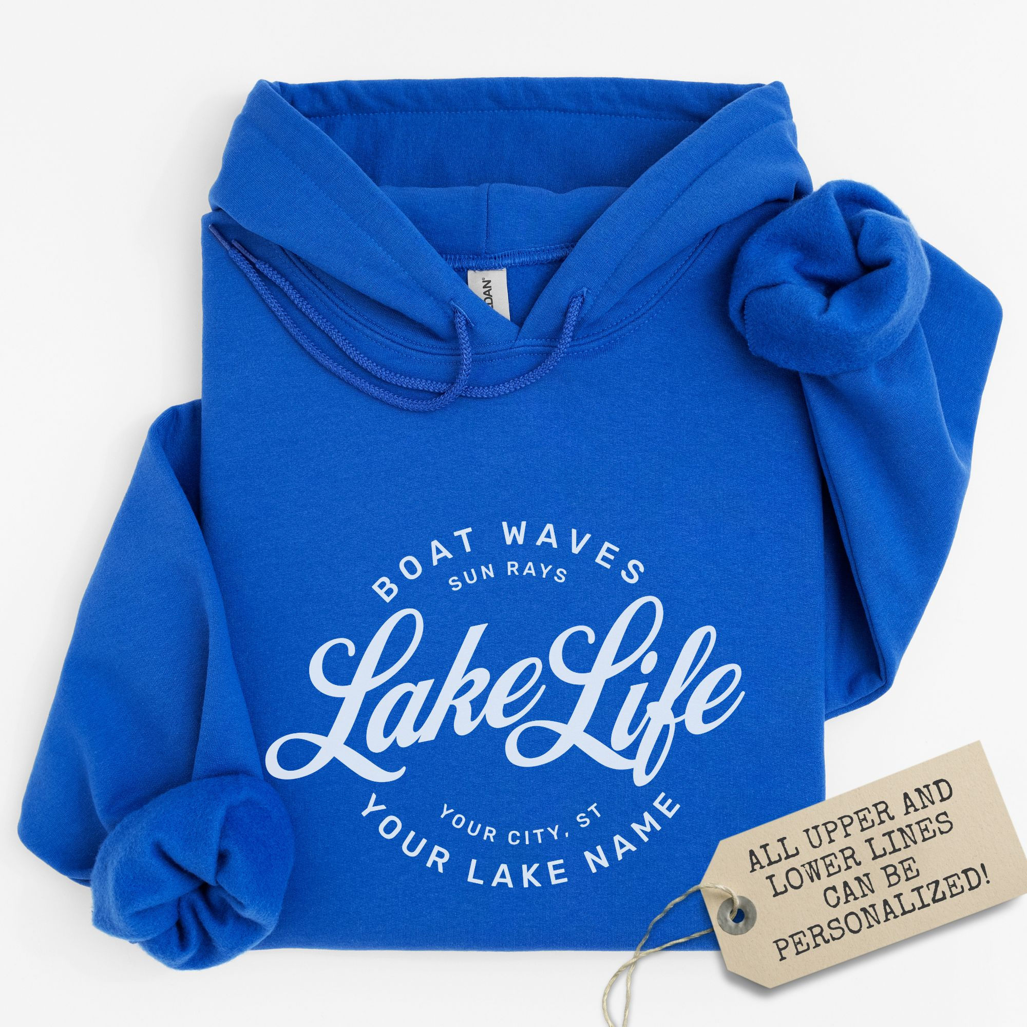 Lake Life Vintage Logo Custom Hoodie