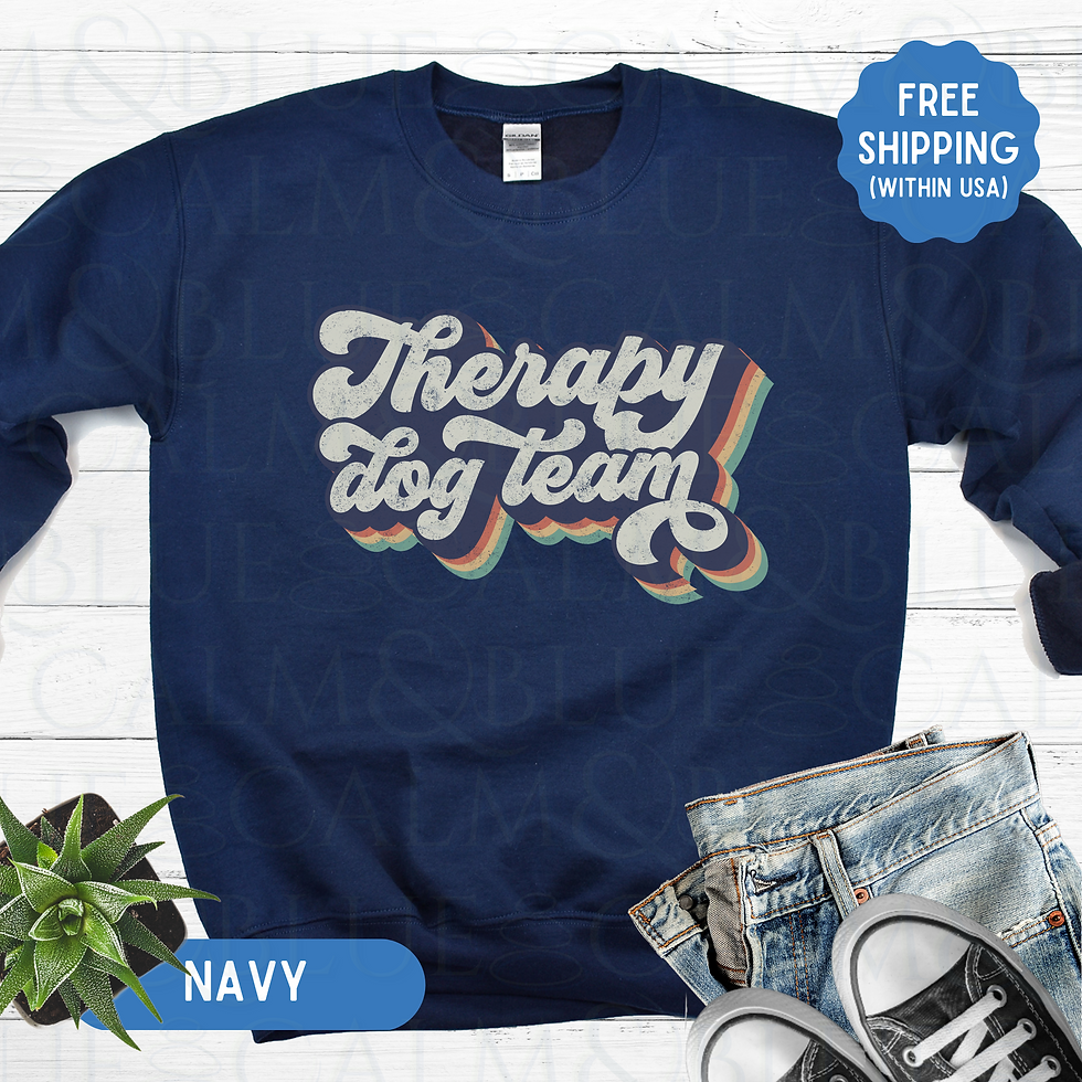 Thumbnail: Therapy Dog Team Vintage-Style Sweatshirt