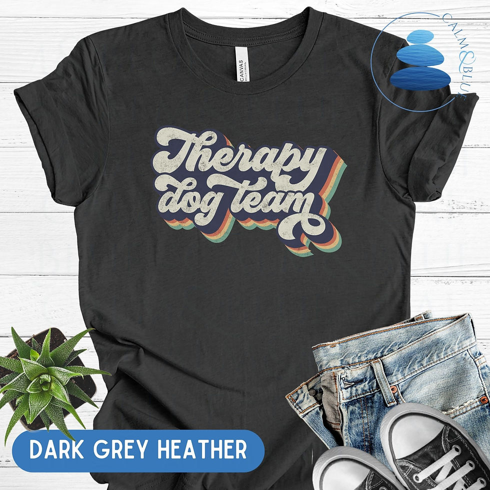 Thumbnail: Therapy Dog Team Retro Vintage -Style T-shirt
