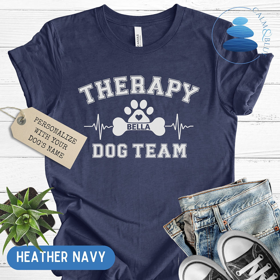 Thumbnail: Therapy Dog Team Sporty Custom T-shirt