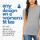Thumbnail: Women's Fit Tee | Any Calm & Blue Design