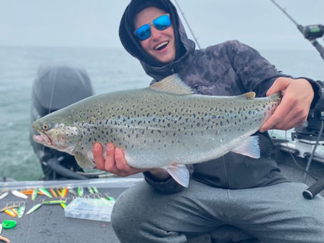 Spring Brown Trout Fishing - Mexico Bay, Lake Ontario