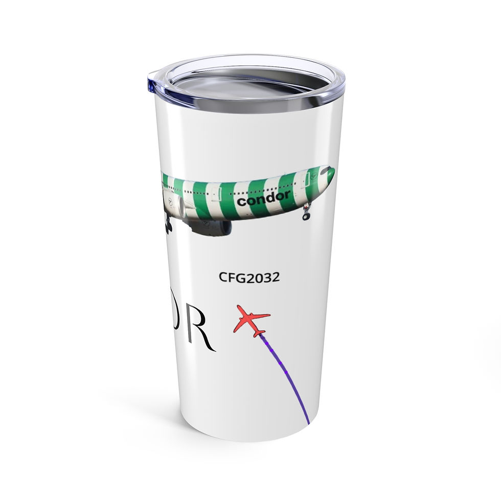 Thumbnail: Condor A330 Airplane Print Travel Tumbler
