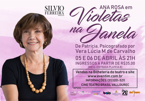 Espetáculo Violetas na Janela desembarca em BH nesta semana