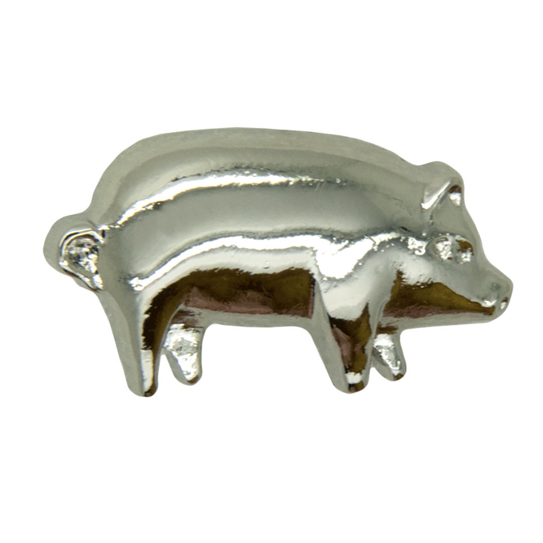 pin pig silver