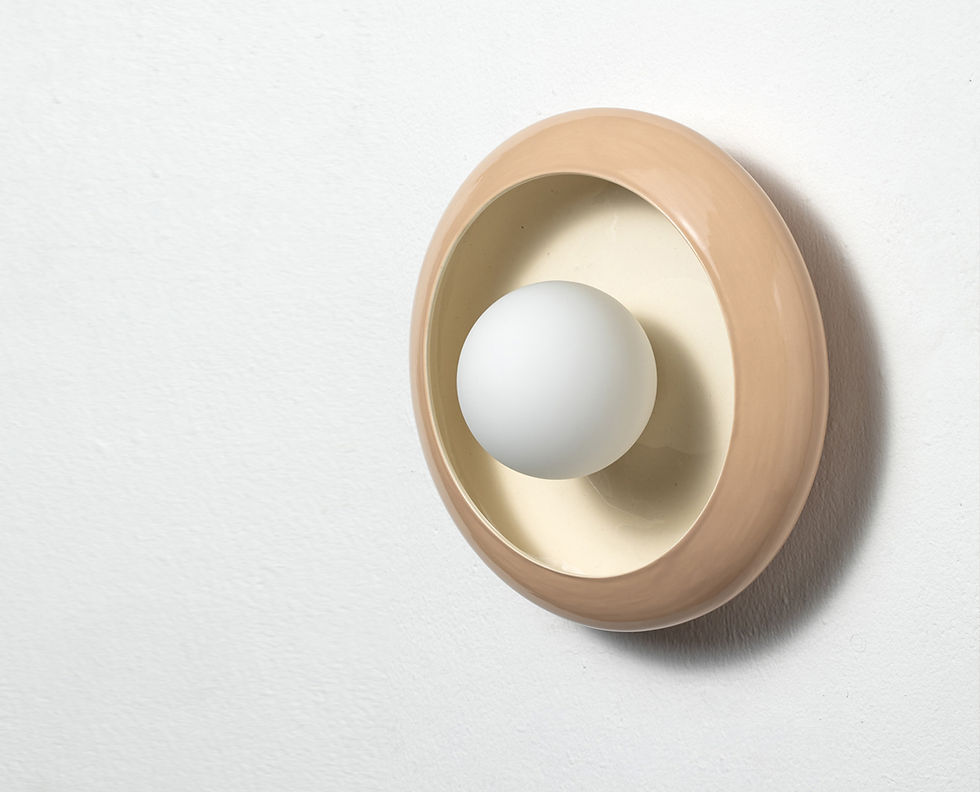 Thumbnail: Cream  Helios Wall Lamp