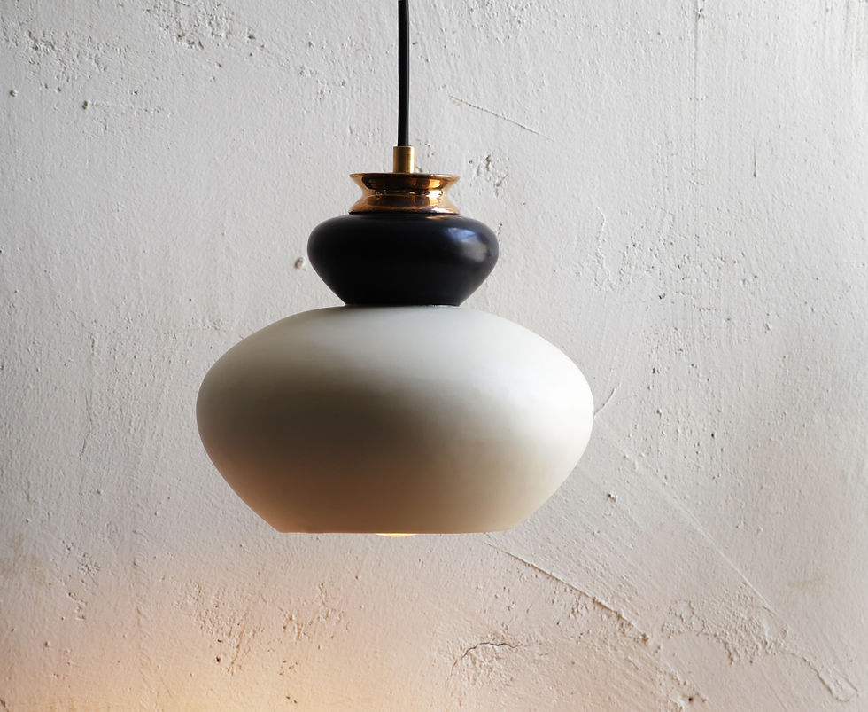 Thumbnail: Black&White Apilar  Lamp - M (214)