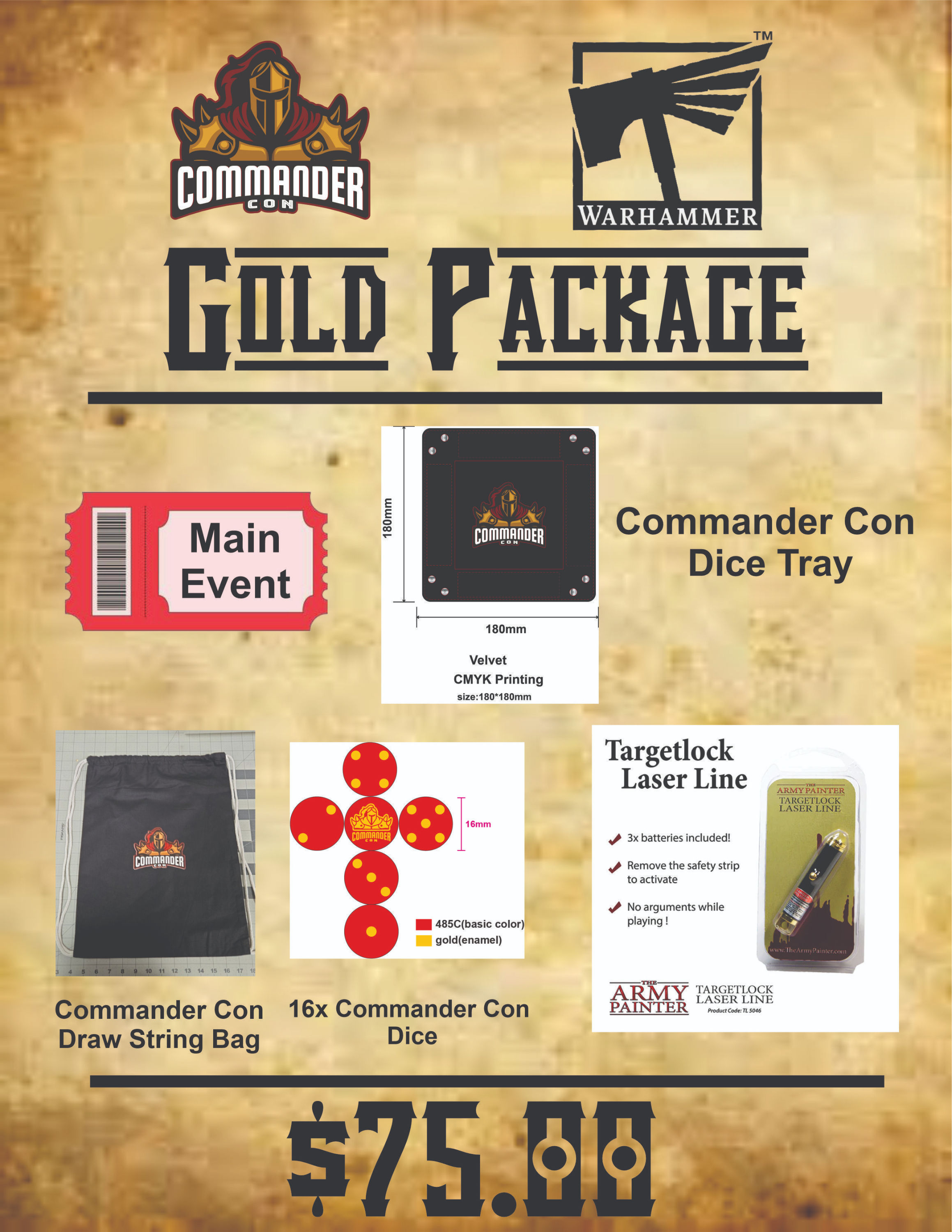 Commander Con Warhammer Gold Entry