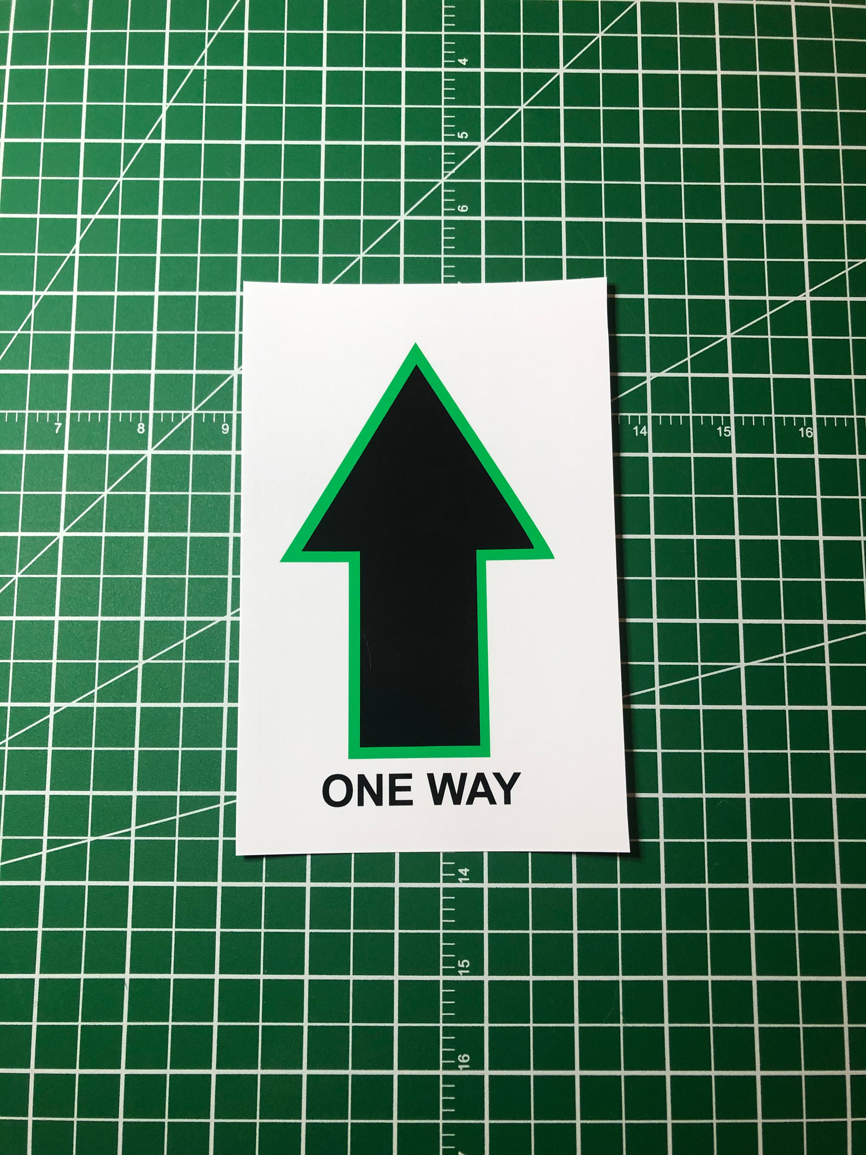 Directional Arrow Social Distancing Signage