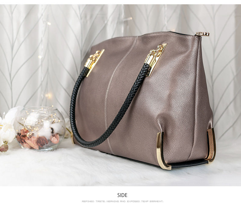 Miniatura: FOXER Brand Stylish Women Cowhide Leather Handbag Female Shoulder Bag Design Lux