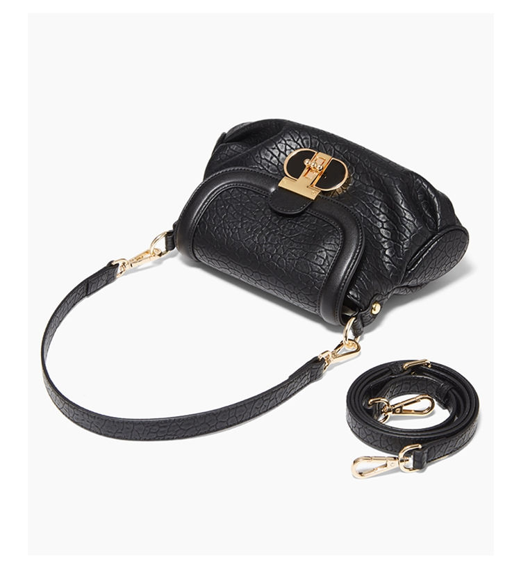 Miniatura: FOXER Vintage Women's Shoulder Bag Split Leather Crossbody Bag Chic Lady Handbag