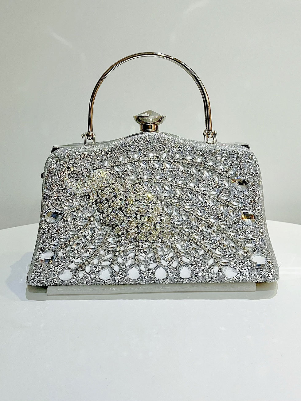 Miniatura: Peacock Pattern Rhinestone Women Handbag Luxury Glamorous Shoulder Crossbody Eve