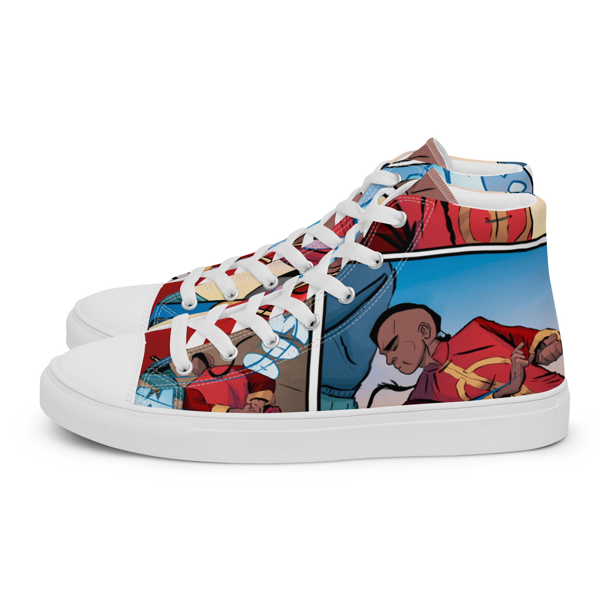SOUL BROTHER high top canvas shoes