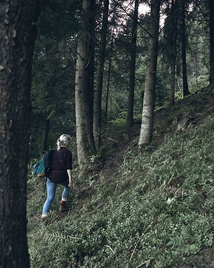 Girl Hiking in Nature