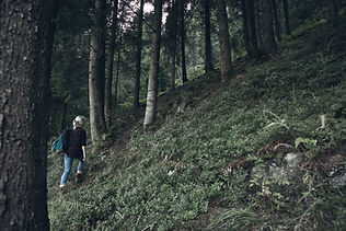 Girl Hiking in Nature