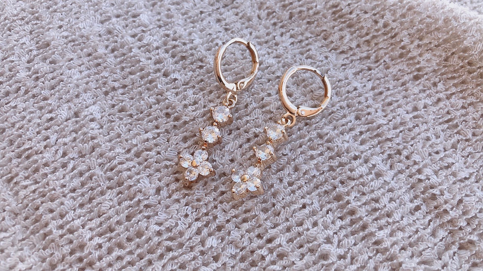 Miniatura: Arete Cristales Catalan Gold