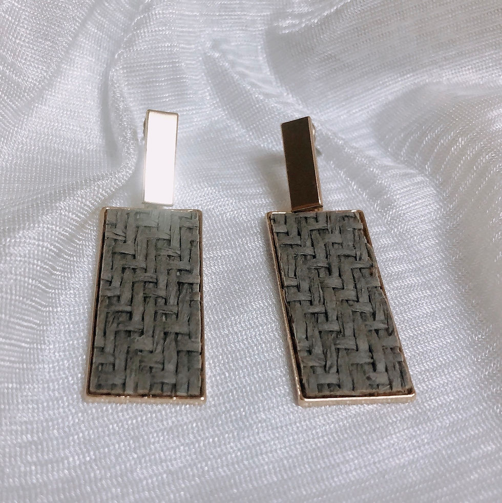 Miniatura: Patrones de pendientes rectangulares de Color verde oliva